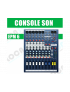location console de mixage 10 voies - 6XLR + 2 stéréo
