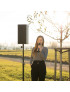 location enceinte sur batterie  spécial discours avec micro sans fil SENNHEISER